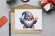 Groovy Patriotic Gnome Clipart, an Illustration by RobertsArt (Thumbnail 6 of 7)