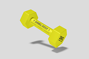 Dumbbell Mockup, a Merchandise Mockup by Cekal_std (Thumbnail 4 of 4)