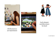 Farmer Market & Park People Scenes, a Person Illustration by LyubovZaytseva (Thumbnail 9 of 24)