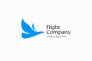 Flying Bird Logo Airlines & Flight, a Branding & Logo Template by Signatoro