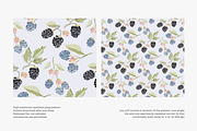 Watercolor blackberry pattern, a Pattern Graphic by Pink Studio Art (Thumbnail 3 of 4)