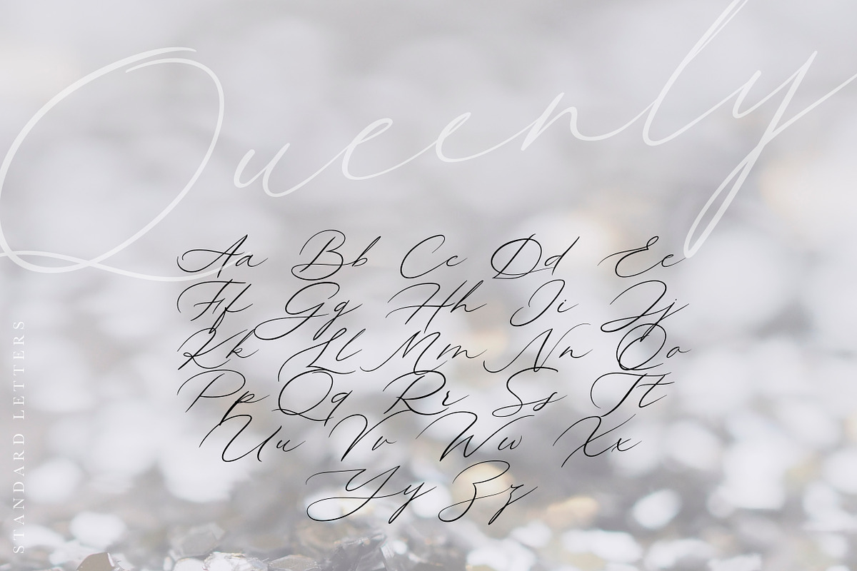 Queenly. Handwritten Font, a Script Font by AnMark (Photo 11 of 15)