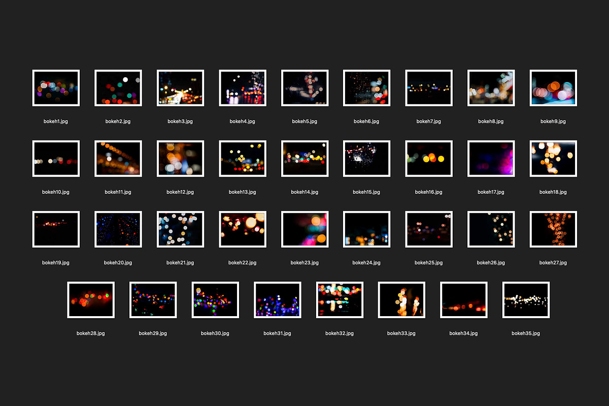 35 Bokeh Overlays, a Brushes & More by URSAL Supply (Photo 7 of 7)