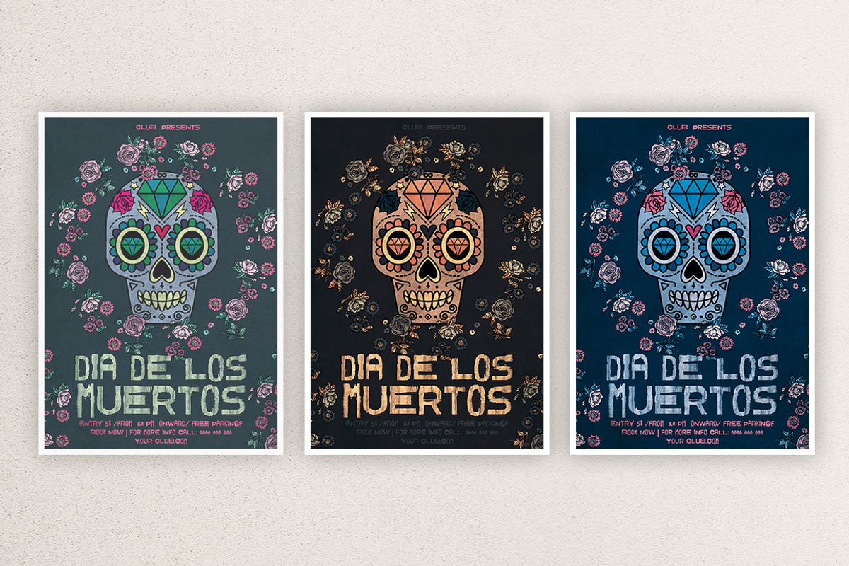 Dia De Los Muertos, a Flyer Template by What a Story (Photo 3 of 5)