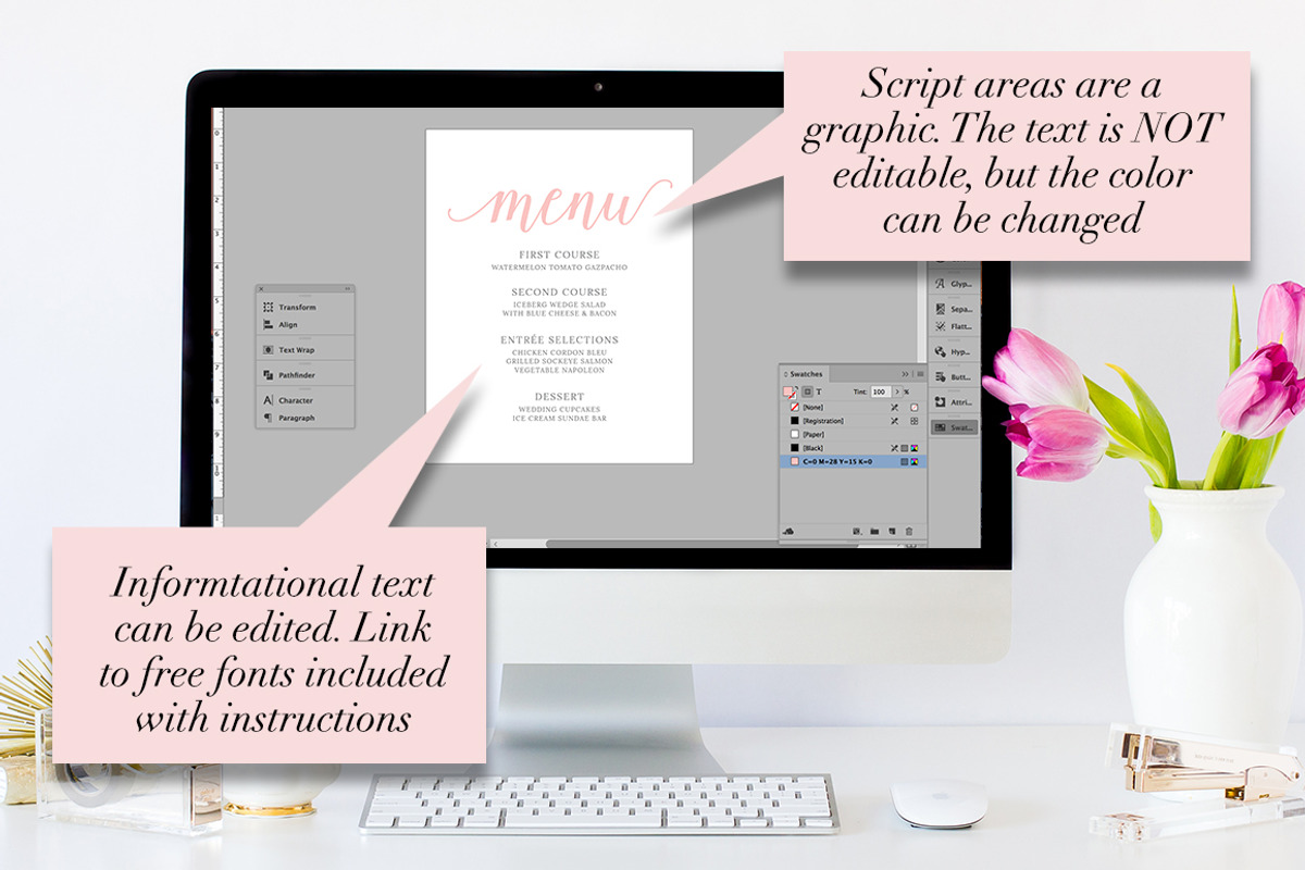 Modern Script Wedding Signage Set, an Invitation Template by Charming Ink (Photo 6 of 7)