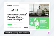Dreavion Creative Agency Hero Header, a Templates & Theme by SquidPixey (Thumbnail 1 of 3)