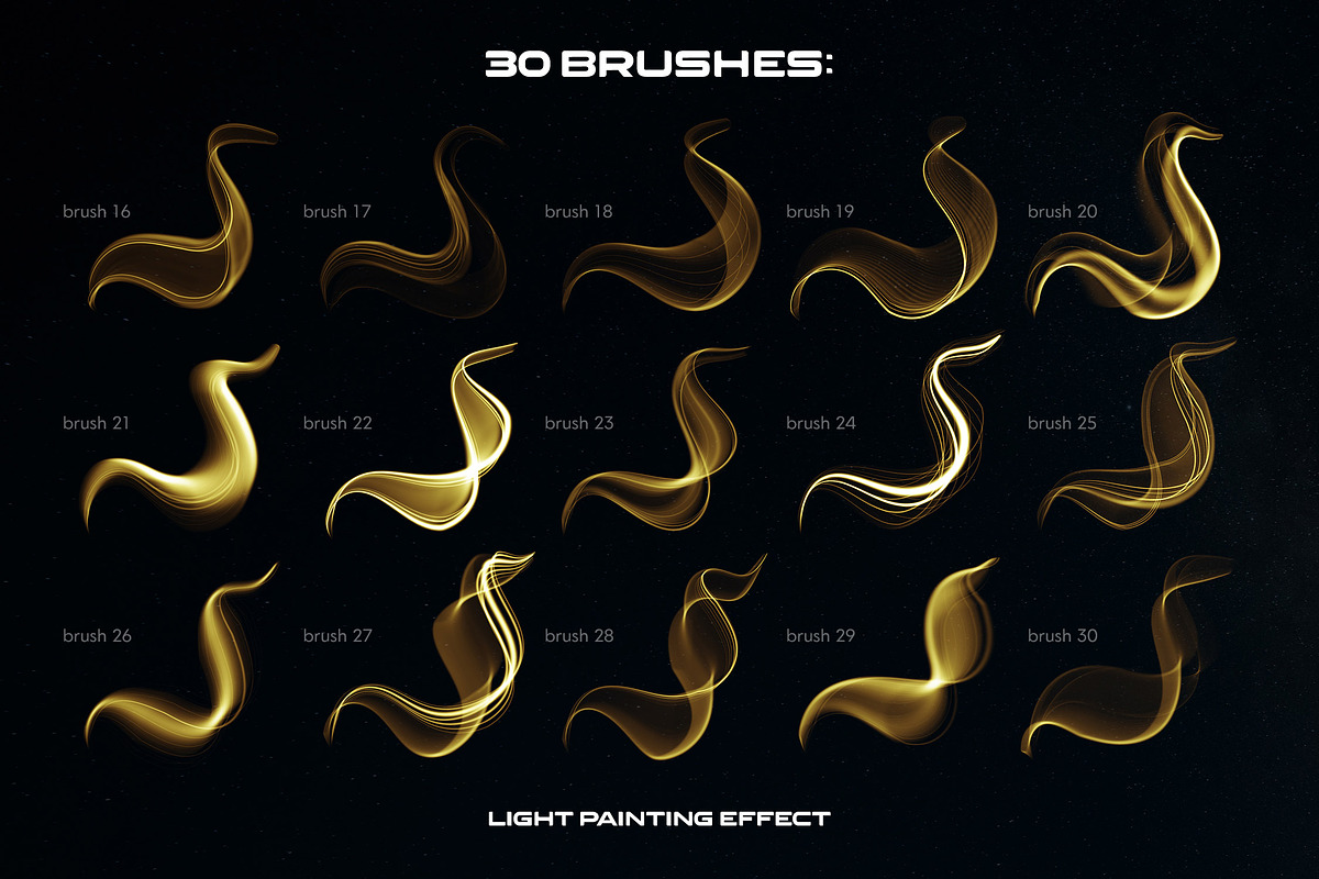 Light Painting Procreate Brushes, a Brush Add-On by Andrew Skoch Design (Photo 3 of 9)