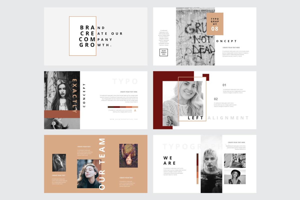 TYPOGRAPHY - Powerpoint Template, a Presentation Template by Shafura