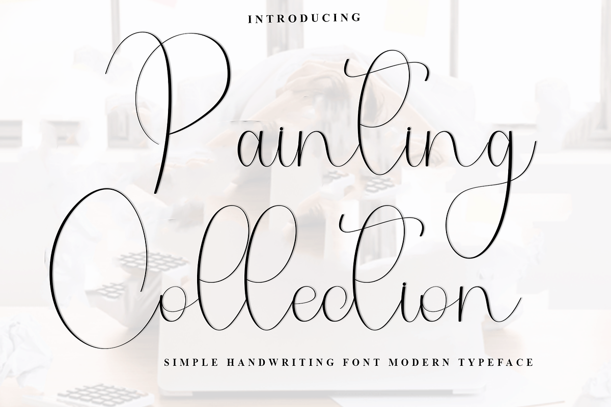Painting Collection, a Handwritten Font by InermediaSTUDIO (Photo 1 of 8)