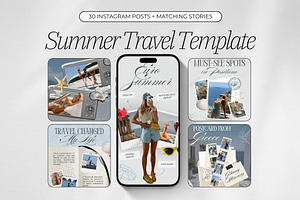 Summer Travel Instagram Templates