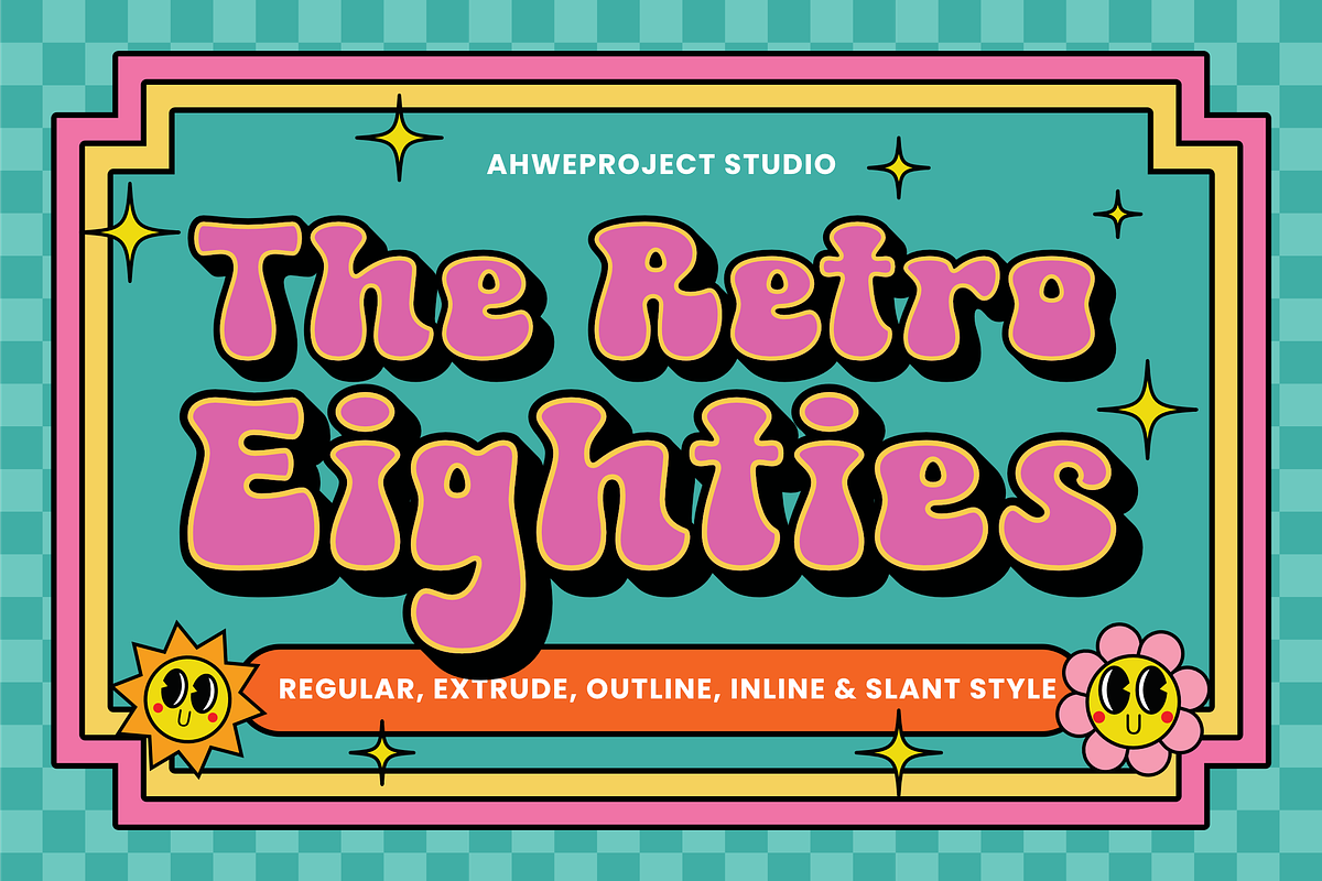 The Retro Eighties, a Serif Font by ahweproject (Photo 1 of 18)