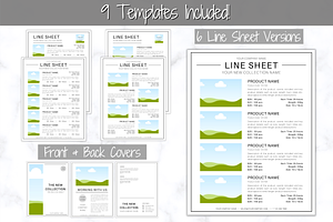 Line Sheet Template Wholesale BUNDLE