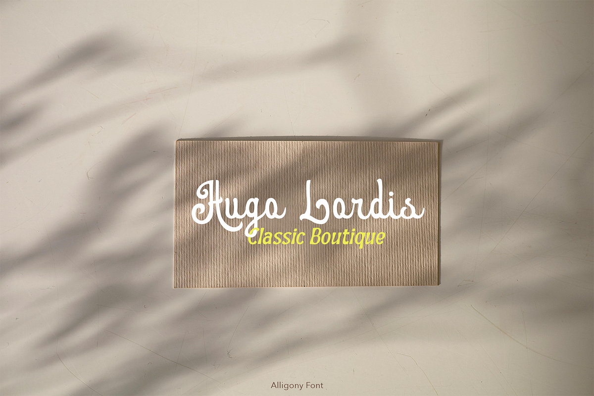 Alligony Retro Script, a Script Font by madeDeduk (Photo 6 of 10)