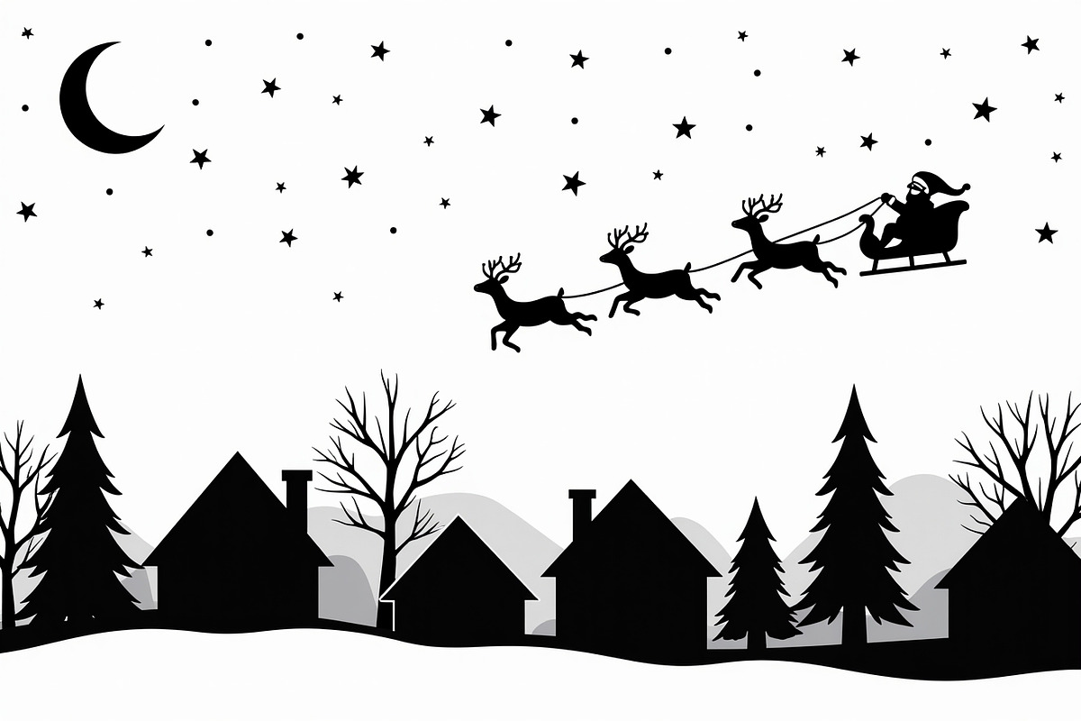 Santa Sleigh Vector Bundle, an Illustration by Amazin_art (Photo 11 of 21)