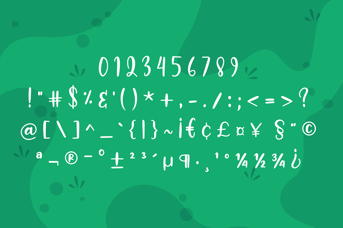 Banana Juice - Cute Simple Font, a Font by Almarkhatype (Photo 10 of 10)