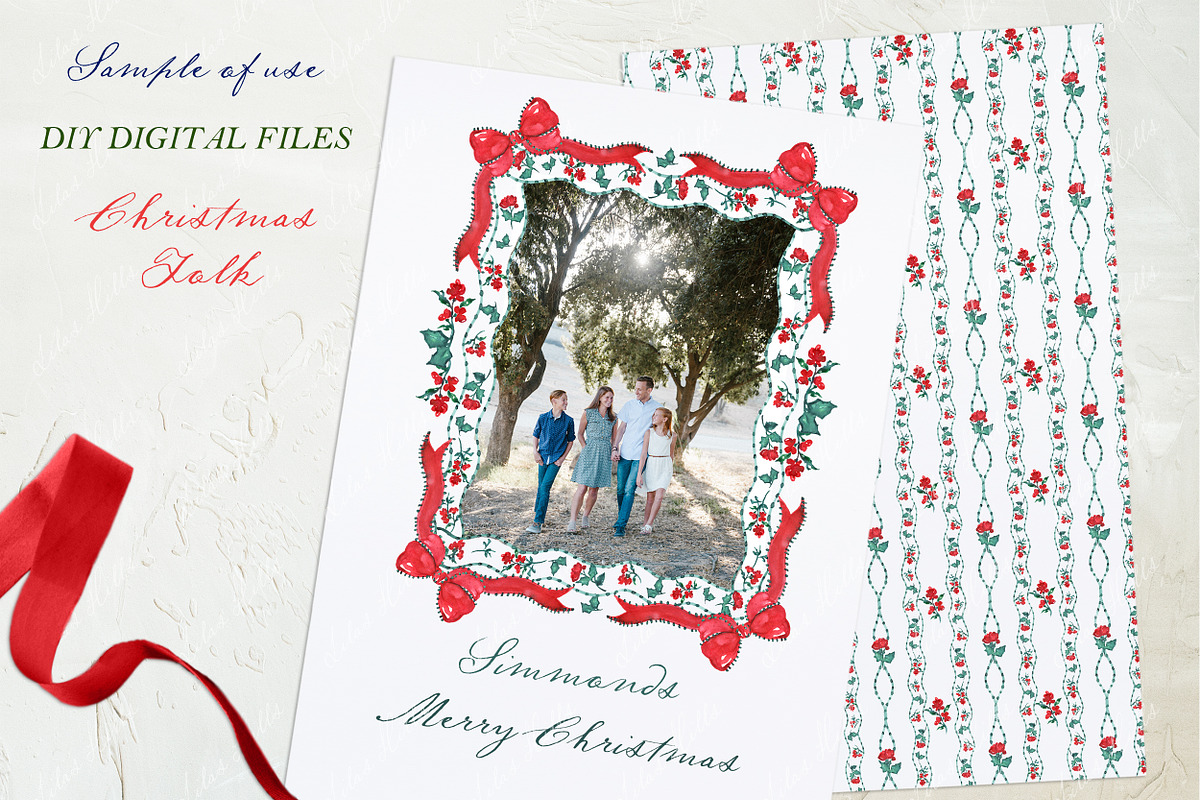 Christmas Clipart DIY FOLK, an Illustration by LABFcreations (Photo 5 of 5)