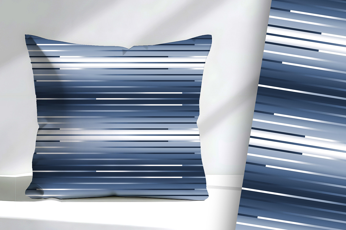 Trendy Blue and White Modern Stripe, a Background Graphic by Sharon Schwalbe (Photo 2 of 5)