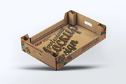 Cardboard Box Fruit Package Mock-Up, a Packaging Mockup by DesignRushMarket (Thumbnail 5 of 7)