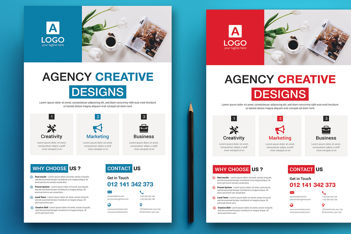 Corporate Flyer Template, a Flyer Template by ARP Creation (Photo 2 of 2)
