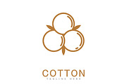 Cotton logo vector template design, a Branding & Logo Template by T.Vooka (Thumbnail 2 of 2)