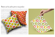 Retro Fruit Flower Patterns, a Pattern Graphic by Melissa Held Designs (Thumbnail 2 of 6)
