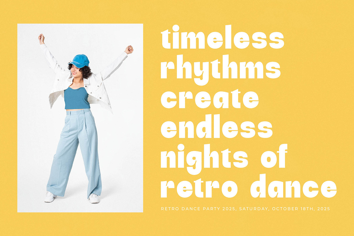 Funky Glitter Modern Sans Font, a Sans Serif Font by timelesstype.co (Photo 11 of 20)