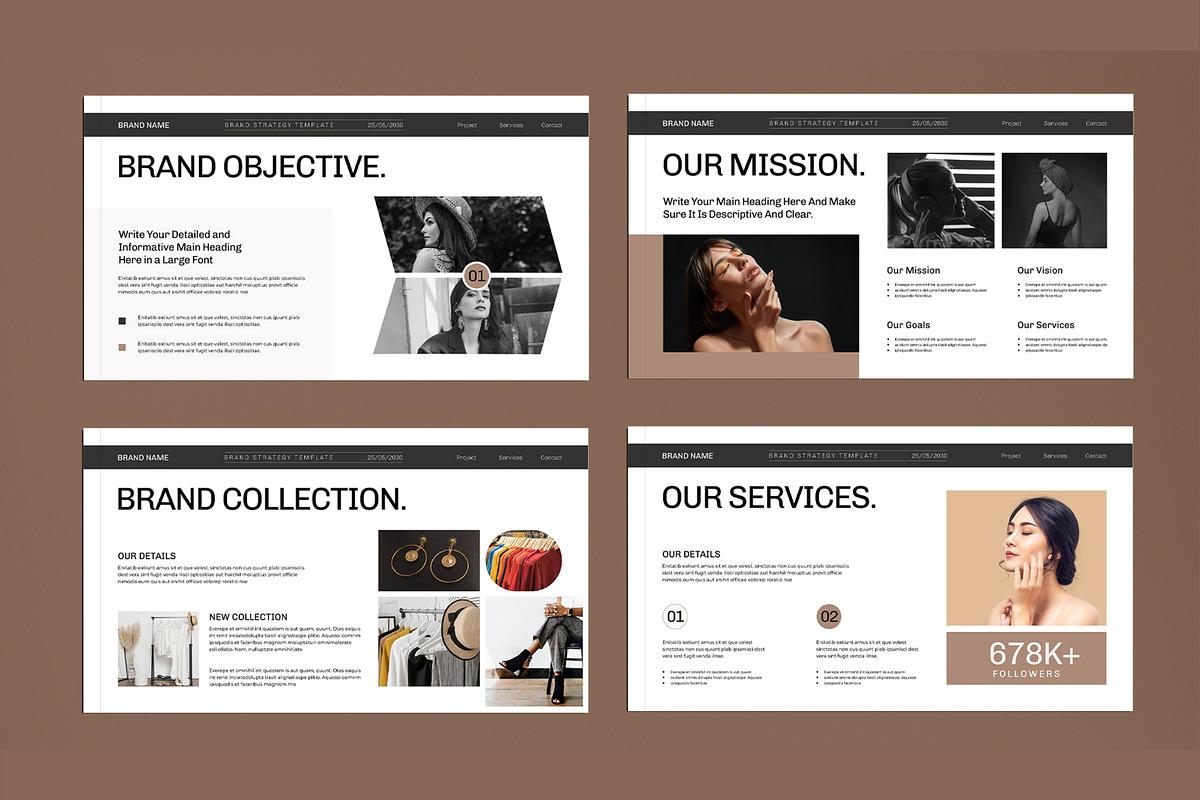 Brand Strategy Presentation Template, a Presentation Template by MightyDesign (Photo 4 of 8)