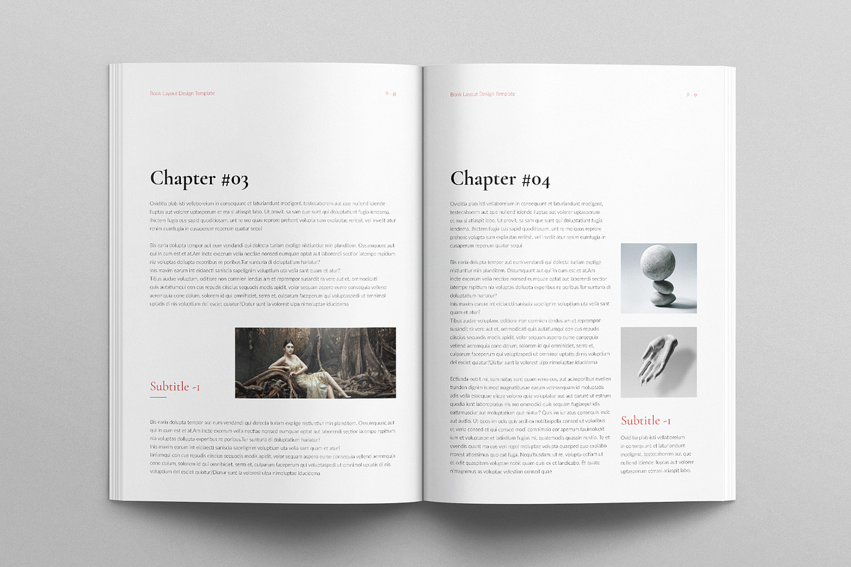 Book Layout Design Template, a Magazine Template by E-Type (Photo 4 of 7)