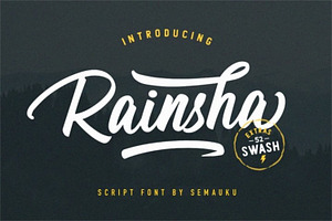 Rainsha Script Font