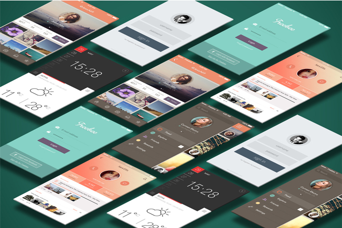 Mobile Mock Ups - Isometric Scenes, an iPhone Mockup by RgraphicsDesign (Photo 2 of 5)