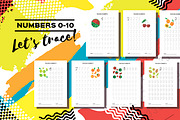 Let's Trace Numbers 0-10. Worksheets, an Education Illustration by Masherdraws (Thumbnail 2 of 4)