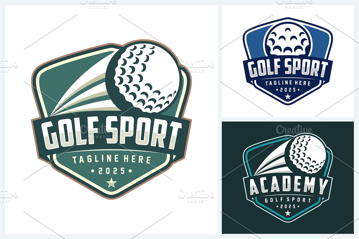 Golf logo sport design template, a Branding & Logo Template by jundio studio