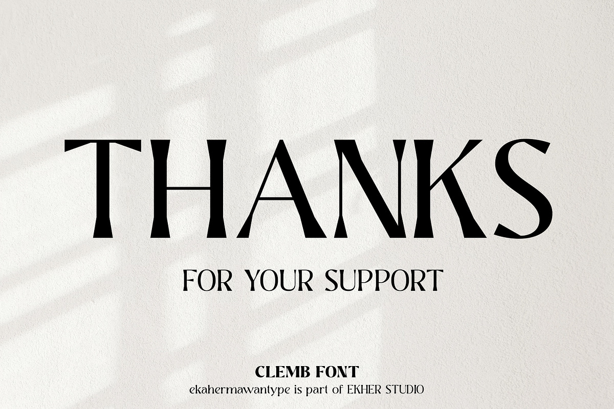 Clemb - Ligature Display Font, a Serif Font by Ekahermawan (Photo 14 of 14)