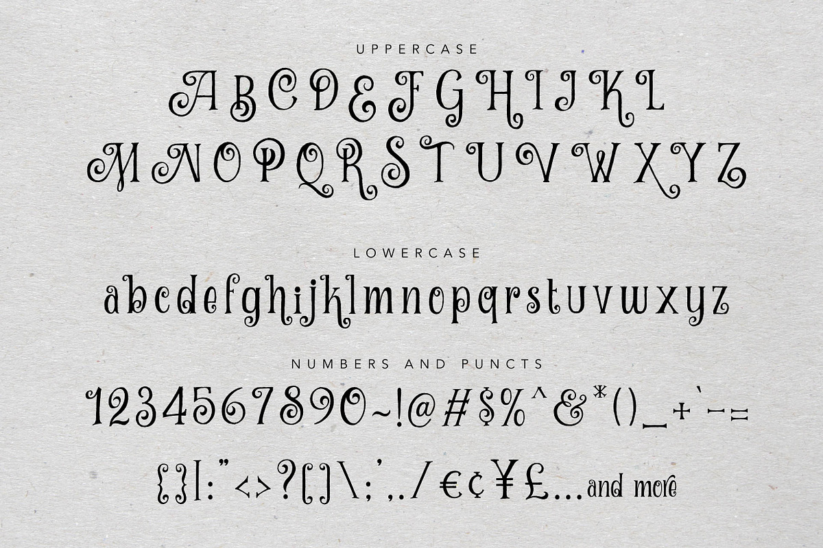 Curely Pro fancy cute lettering font, a Serif Font by Konstantine Studio (Photo 9 of 11)