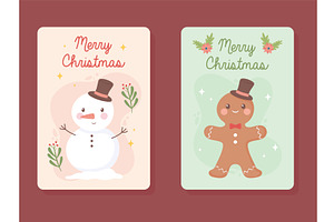 merry christmas cards, an Illustration by studiogstock