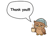 Funny Tired Owl Sublimation, an Animal Illustration by Smillyy Threads (Thumbnail 6 of 6)