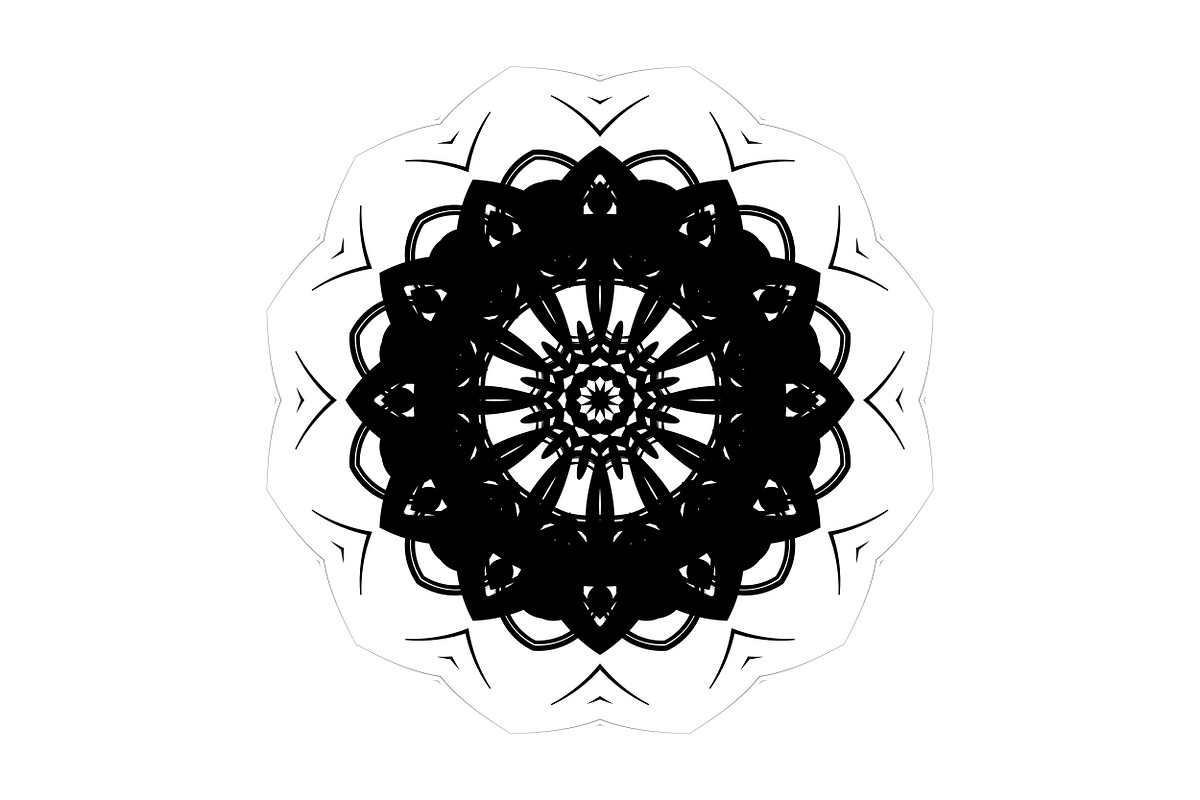 Premium Mandala Illustration Pack, a Decorative Illustration by NJ Himel (Photo 94 of 101)
