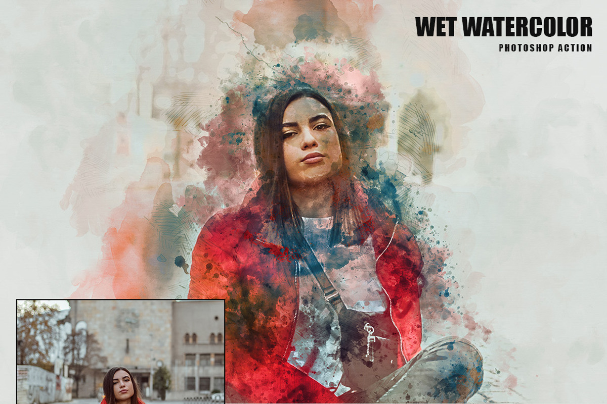 Wet Watercolor Photoshop Action, an Action Add-On by AndriyFM (Photo 17 of 20)