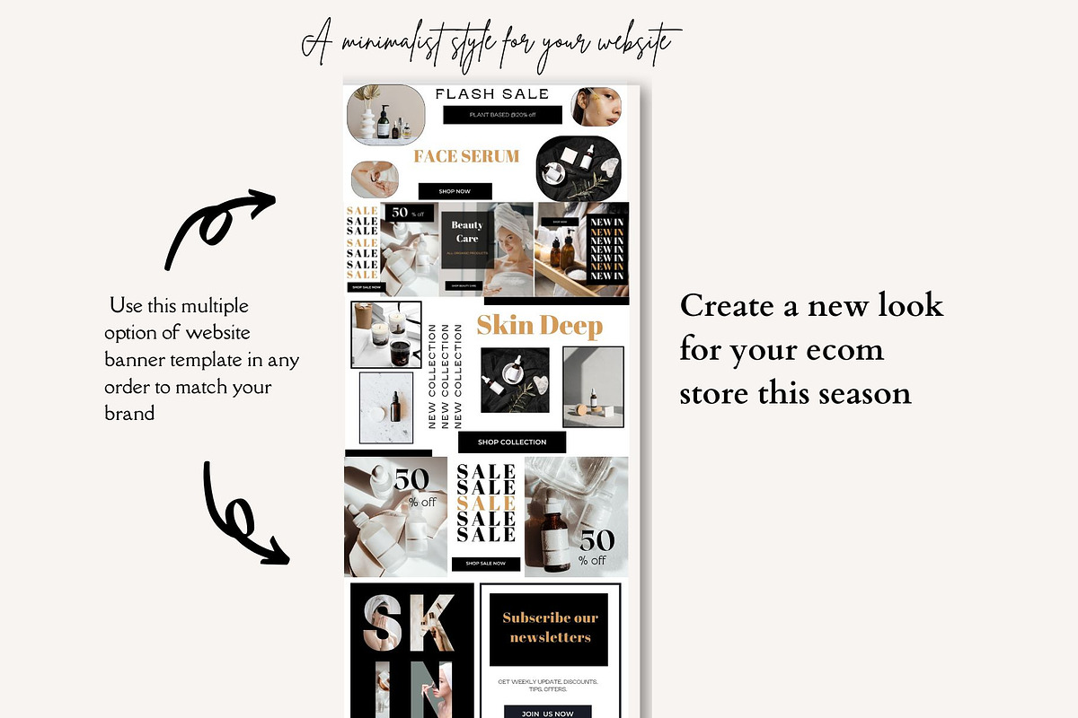 Website Banner Template Canva 2, a Websites & App Template by Deepa Template Studio (Photo 3 of 10)