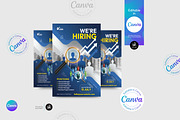 Hiring Flyer Template, a Flyer Template by Aam360 (Thumbnail 1 of 3)