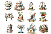 Rustic Easter clipart, an Illustration by DreamArtGraphic (Thumbnail 4 of 4)