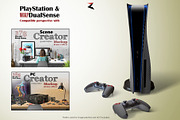 PS5 Console & DS GamePad Mockup 8K, a Product Mockup by Zabiegala MP (Thumbnail 9 of 9)