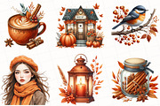 Burnt Orange Autumn Clipart, an Illustration by OK Design (Thumbnail 3 of 5)