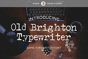 Old Brighton Typewriter - Font, a Serif Font by Studio FabianFischer (Thumbnail 1 of 6)