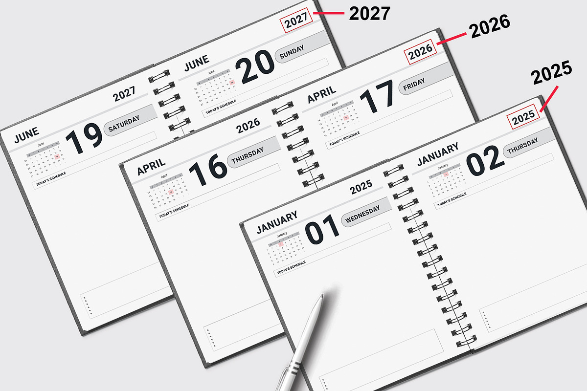 Ultimate Planner Bundle/ Yearly plan, a Stationery Template by Design Zone (Photo 2 of 9)