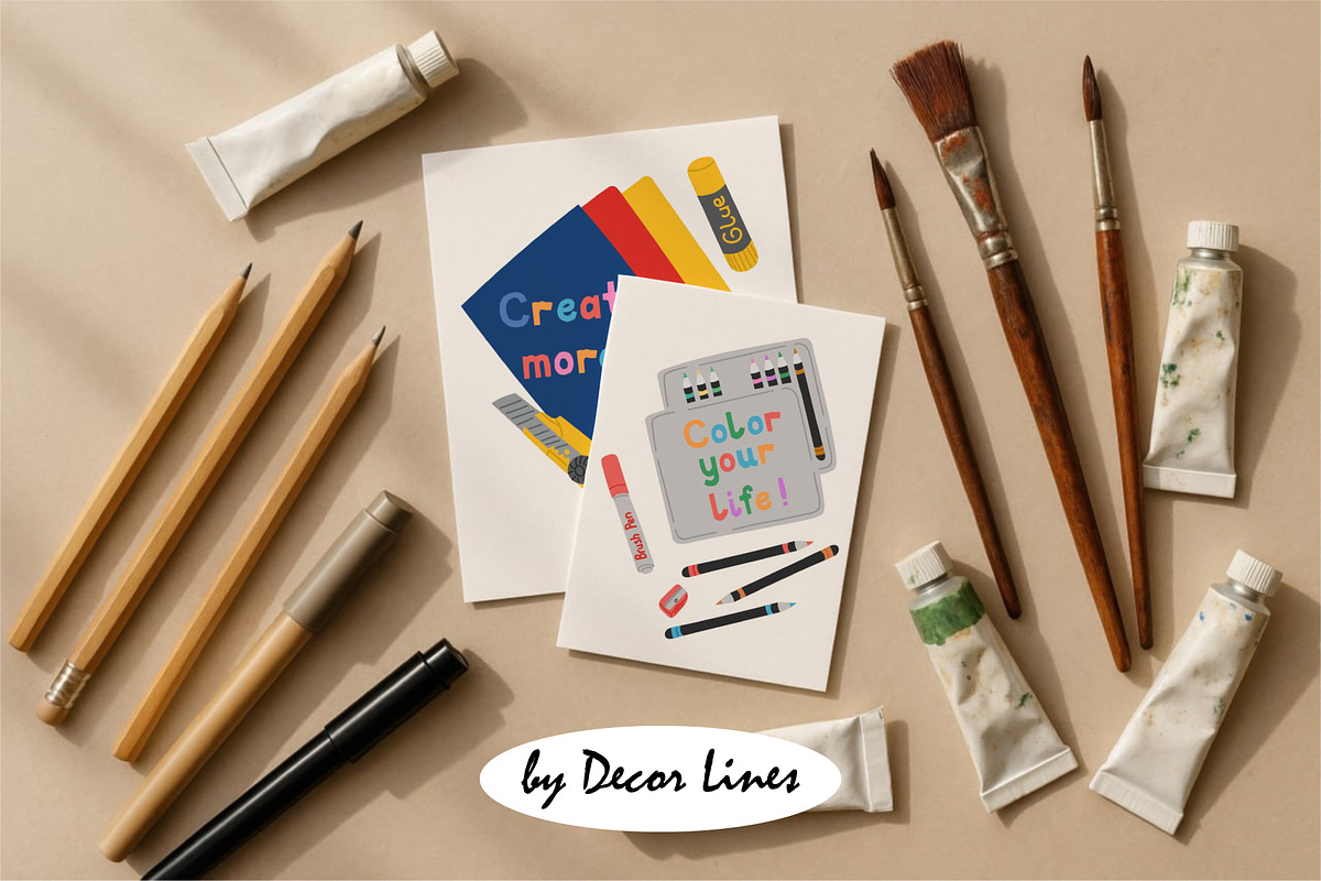 Art Tools, an Object Illustration by Decor Lines (Photo 6 of 15)
