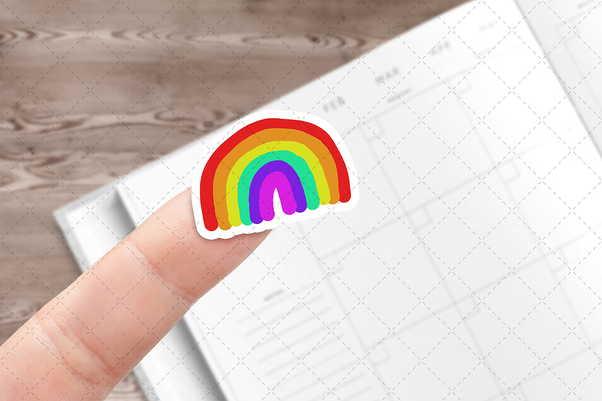 Sticker mockup, a Product Mockup by Dorado Stock (Photo 4 of 8)