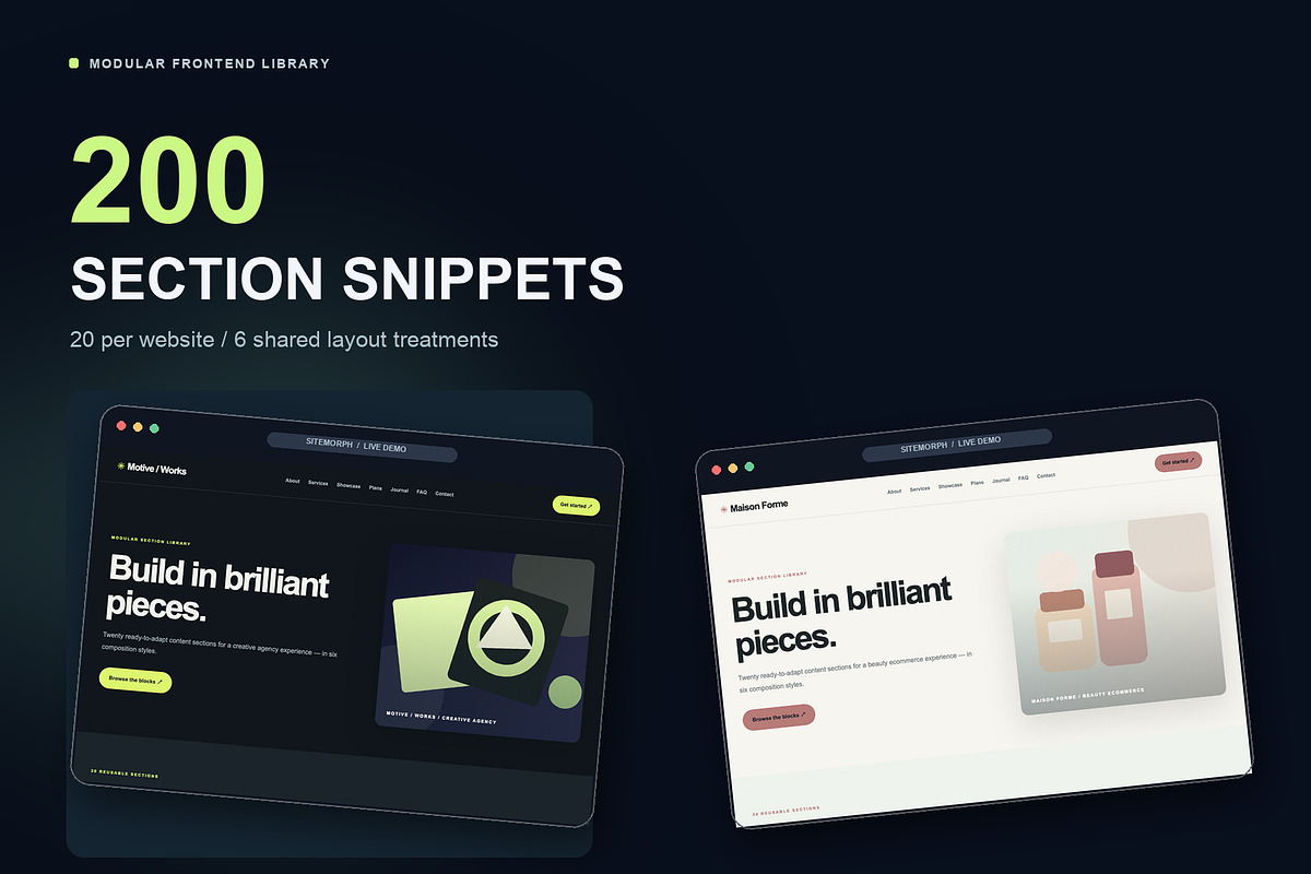 SiteMorph 10 HTML Website Bundle, a HTML Template by Flyer Arts (Photo 6 of 8)