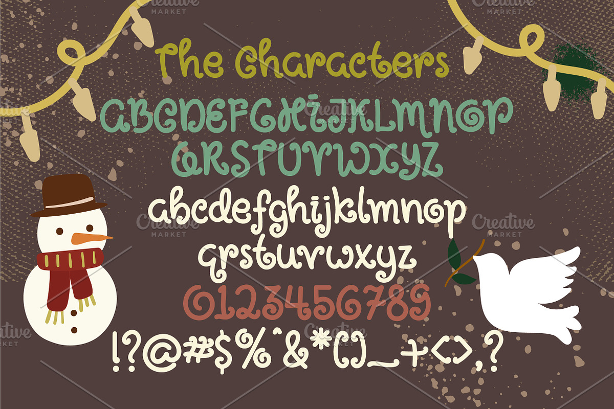 Holly Jolly Font preview 2