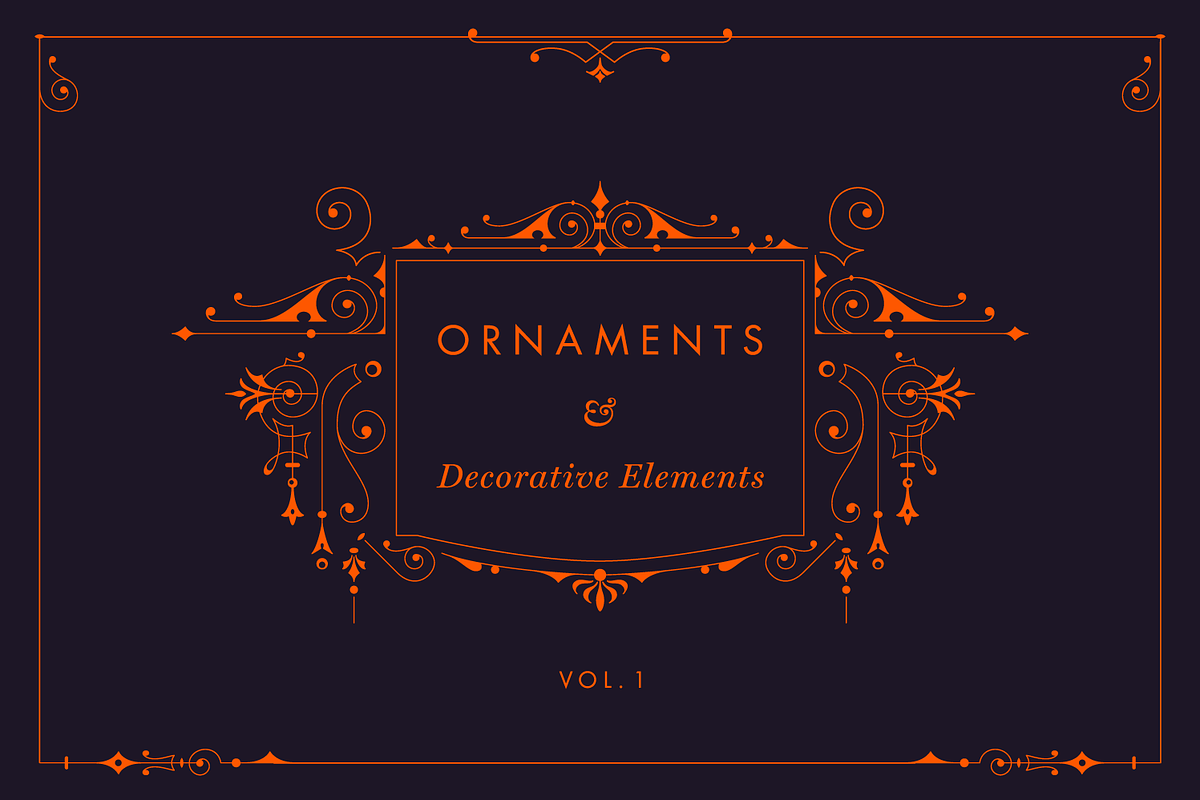 Decorative Vector Ornaments 1, a Decorative Illustration by digiful (Photo 1 of 5)